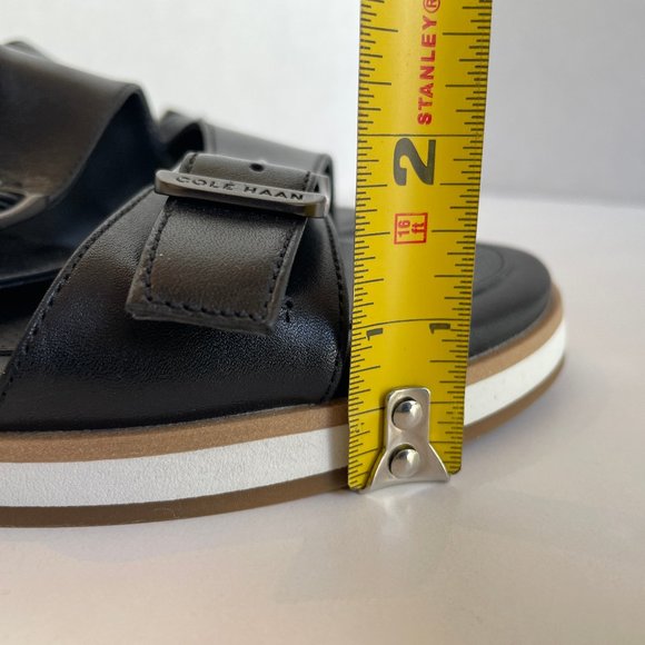 Cole Haan Grandseries Black Leather Sandals Like New Women's Size 8 W23292 - Picture 11 of 11